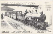Load image into Gallery viewer, Railways Postcard - Green Goddess Train at Dymchurch 1927 - SW17723
