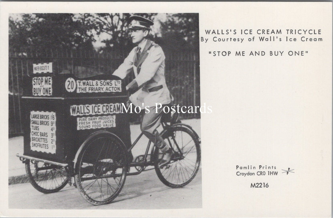 Road Transport Postcard - Wall's Ice Cream Tricycle  SW17724