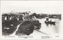 Load image into Gallery viewer, Berkshire Postcard - Old Windsor, A Scene on The River c1890 - SW17730
