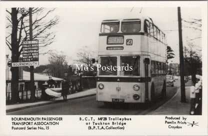 Dorset Postcard - Bournemouth Passenger Transport, Trolleybus  SW17732