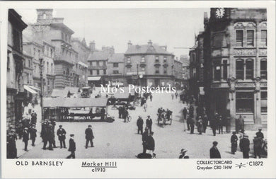 Yorkshire Postcard - Old Barnsley, Market Hill c1910 - SW17866