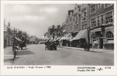 Surrey Postcard - Old Staines High Street c1903 - SW17880