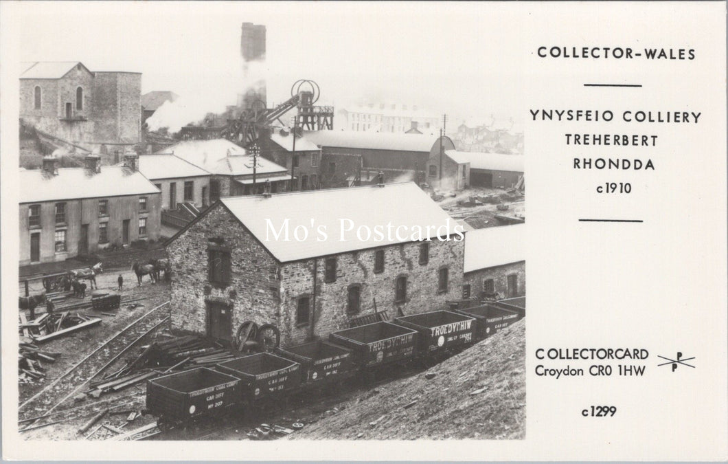 Wales Postcard - Ynysfeio Colliery, Treherbert Rhondda c1910 - SW18050