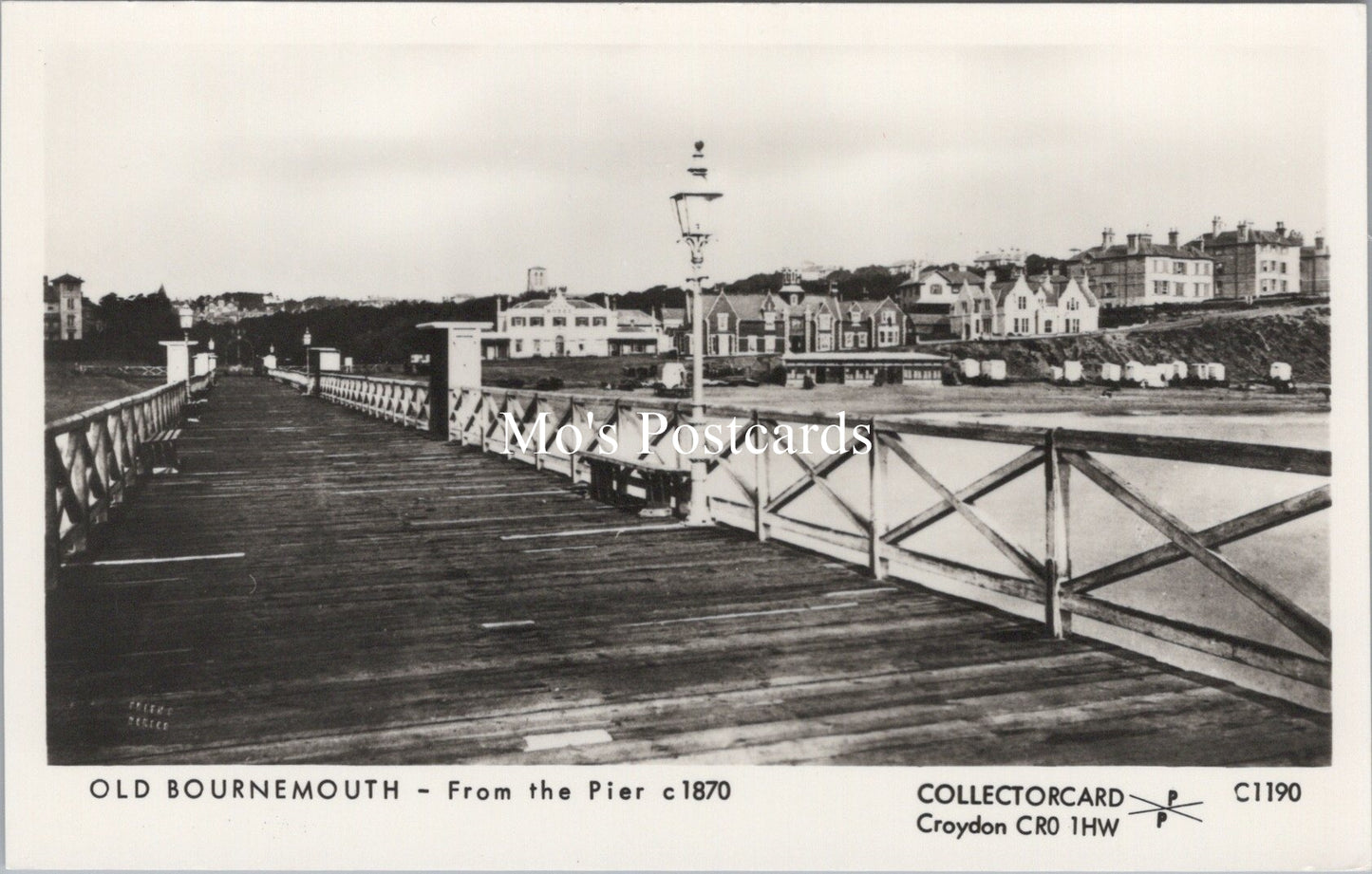 Dorset Postcard - Old Bournemouth From The Pier c1870 - SW18051
