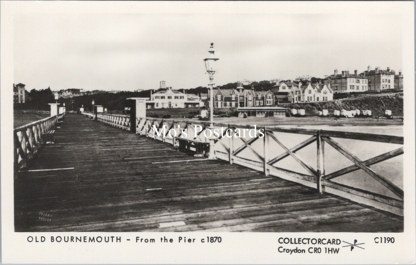 Dorset Postcard - Old Bournemouth From The Pier c1870 - SW18051