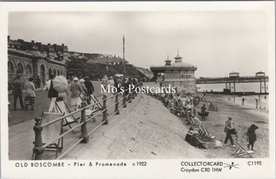 Dorset Postcard - Old Boscombe Pier and Promenade c1922 - SW18053