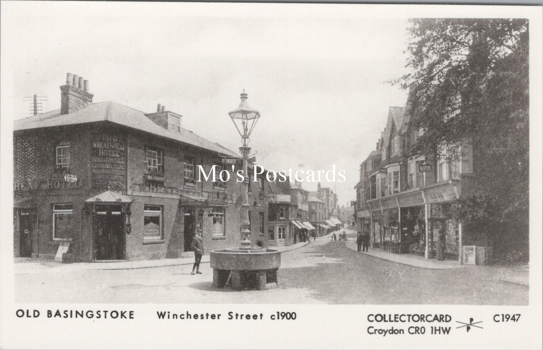 Hampshire Postcard - Old Basingstoke, Winchester Street c1900 - SW18054