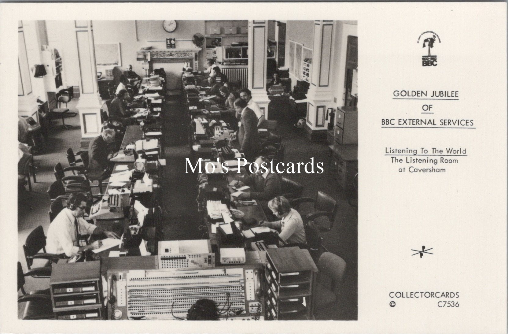 Television History Postcard - Golden Jubilee of BBC External Services SW18056
