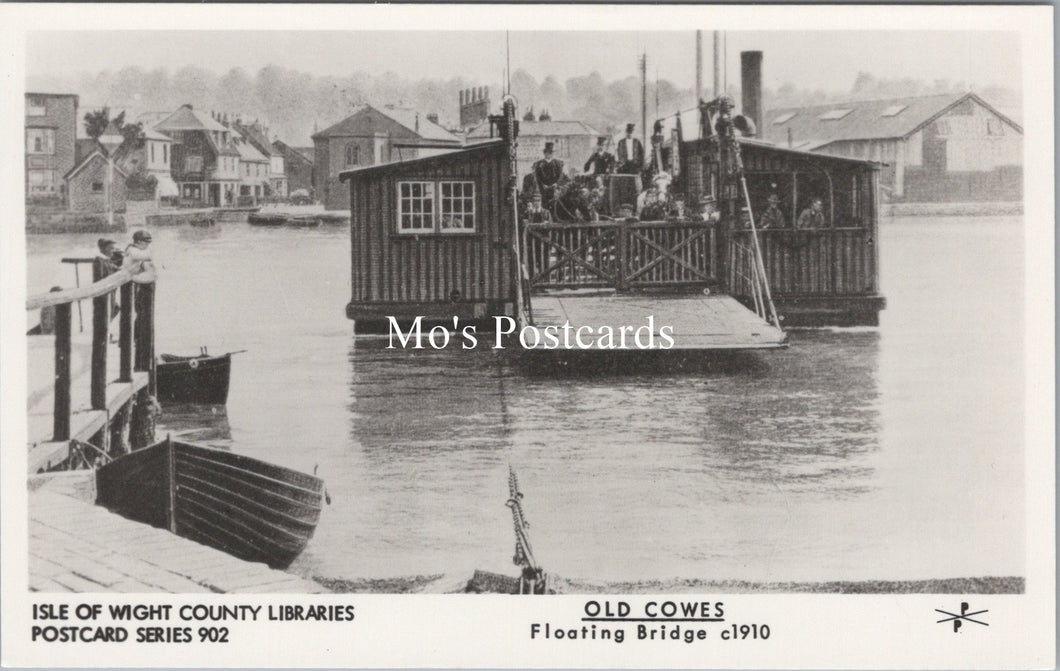Isle of Wight Postcard - Old Cowes Floating Bridge c1910 - SW18058