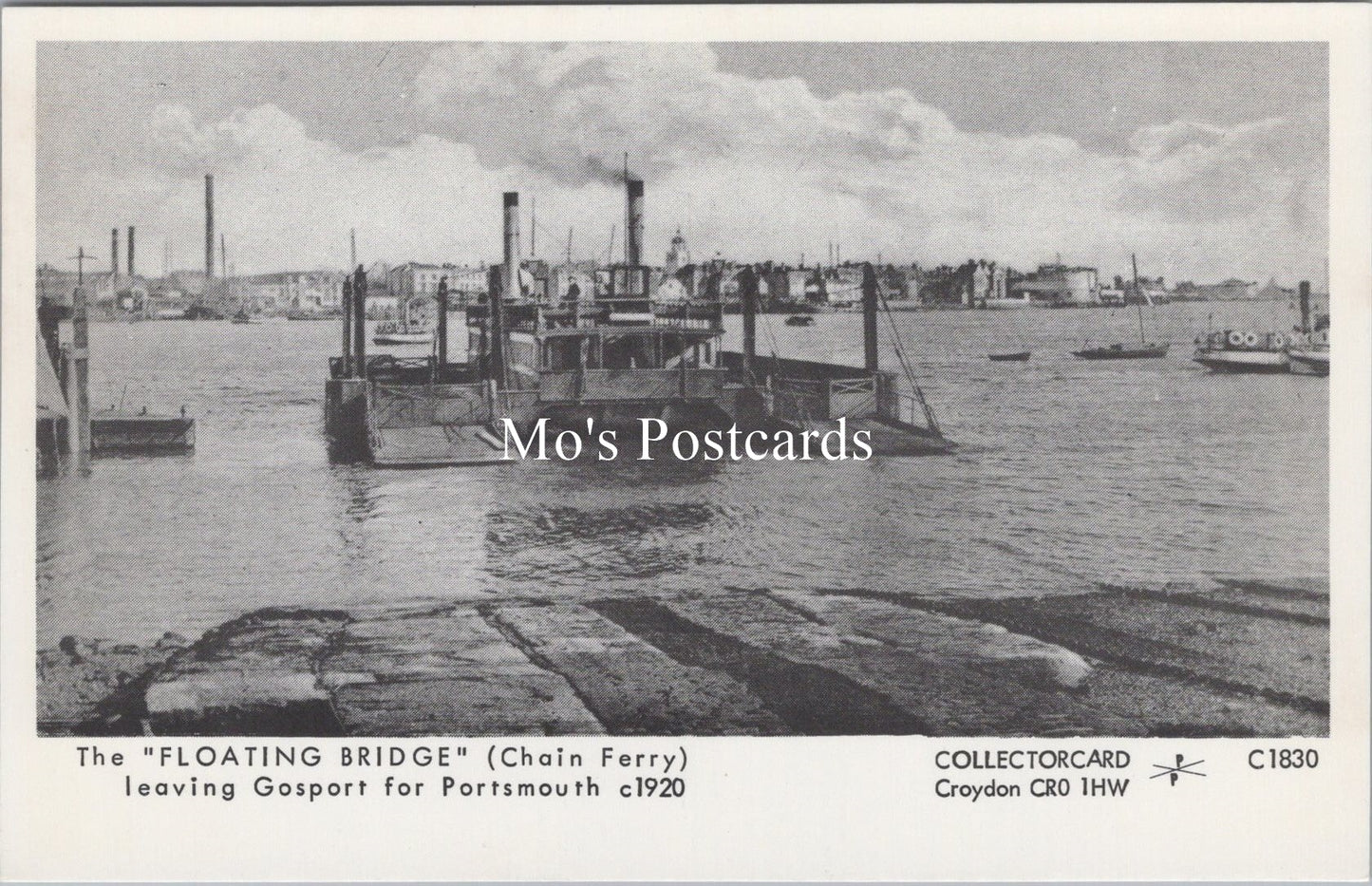Hampshire Postcard - The "Floating Bridge" Leaving Gosport  SW18068