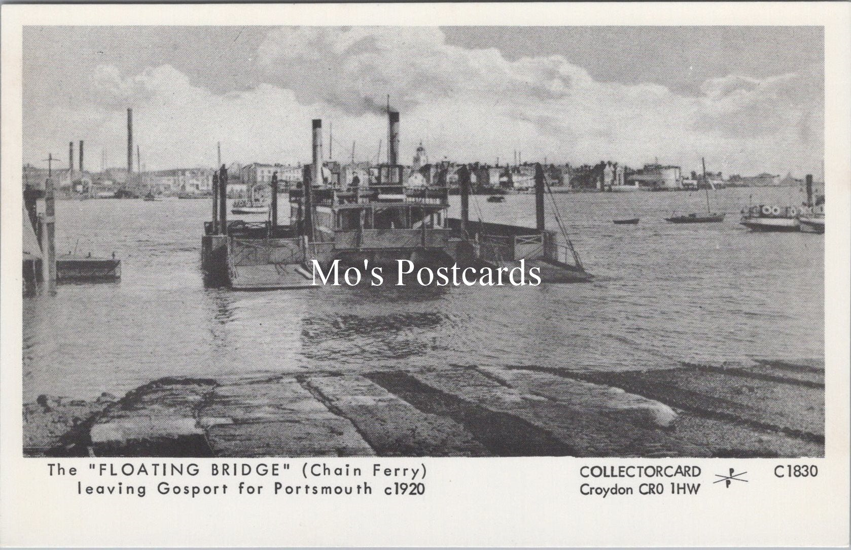 Hampshire Postcard - The "Floating Bridge" Leaving Gosport  SW18068