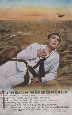 Bamforth Song Card Postcard - Till The Sands of The Desert Grow Cold (3) SW18831 