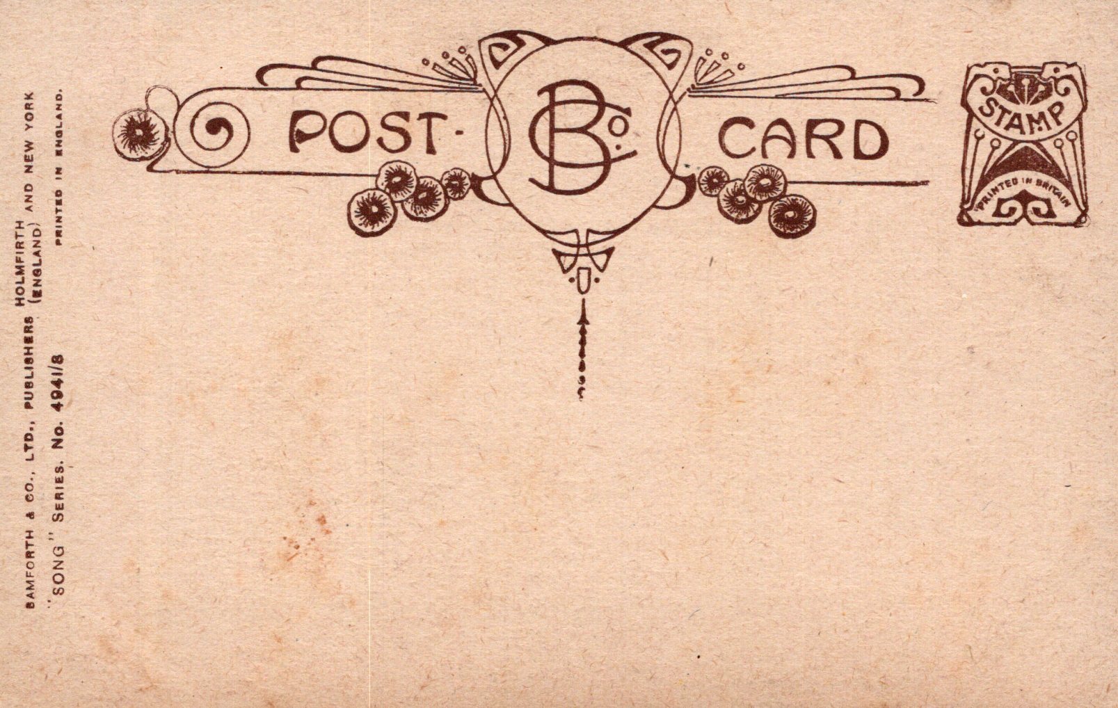 Bamforth Song Card Postcard - Till The Sands of The Desert Grow Cold (3) SW18831 