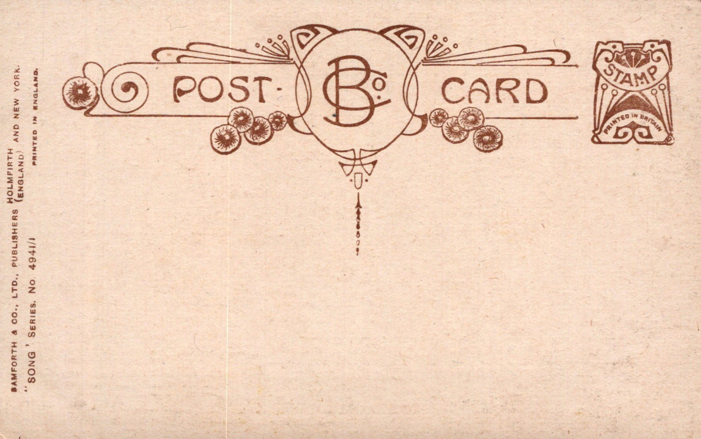 Bamforth Song Card Postcard - Till The Sands of The Desert Grow Cold (1) SW18833 