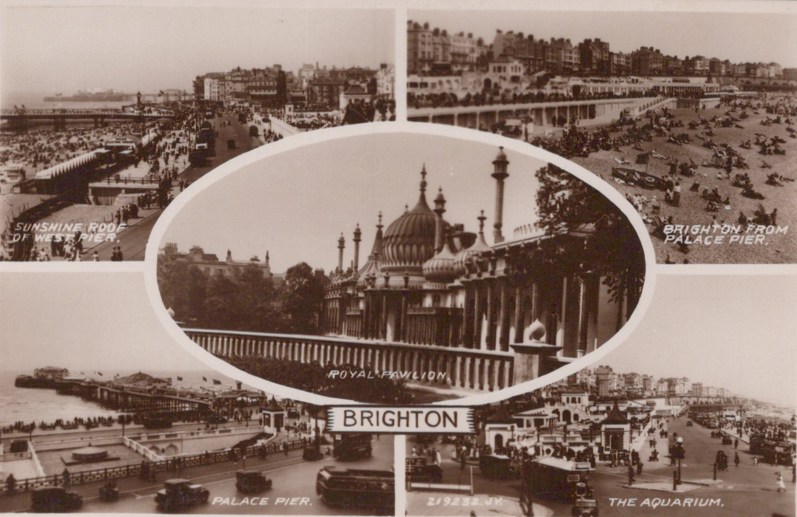 Sussex Postcard - Views of Brighton   SW18834