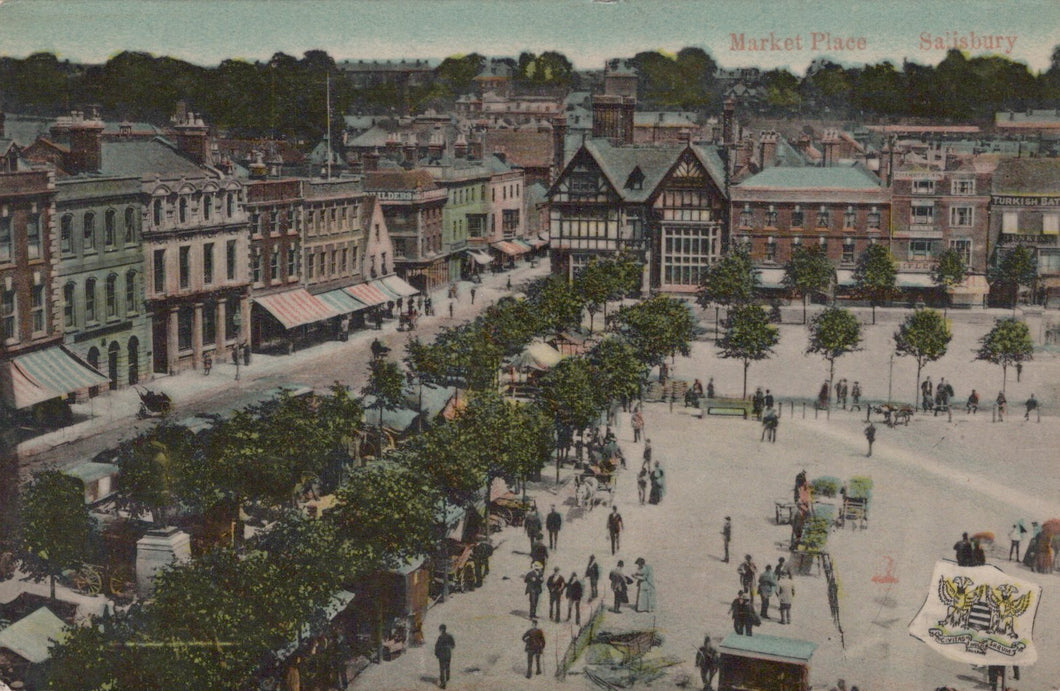 Wiltshire Postcard - Market Place, Salisbury  SW18871