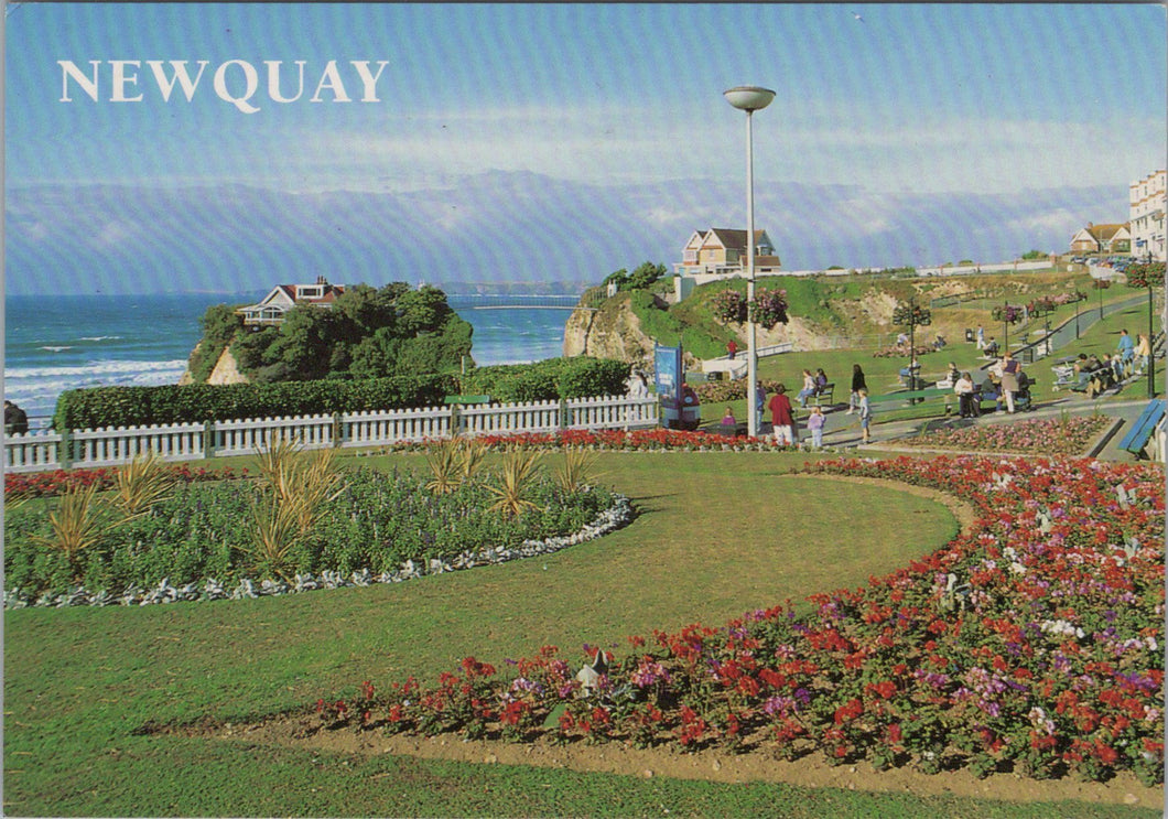 Cornwall Postcard - Clifftop Gardens, Newquay  SW16863