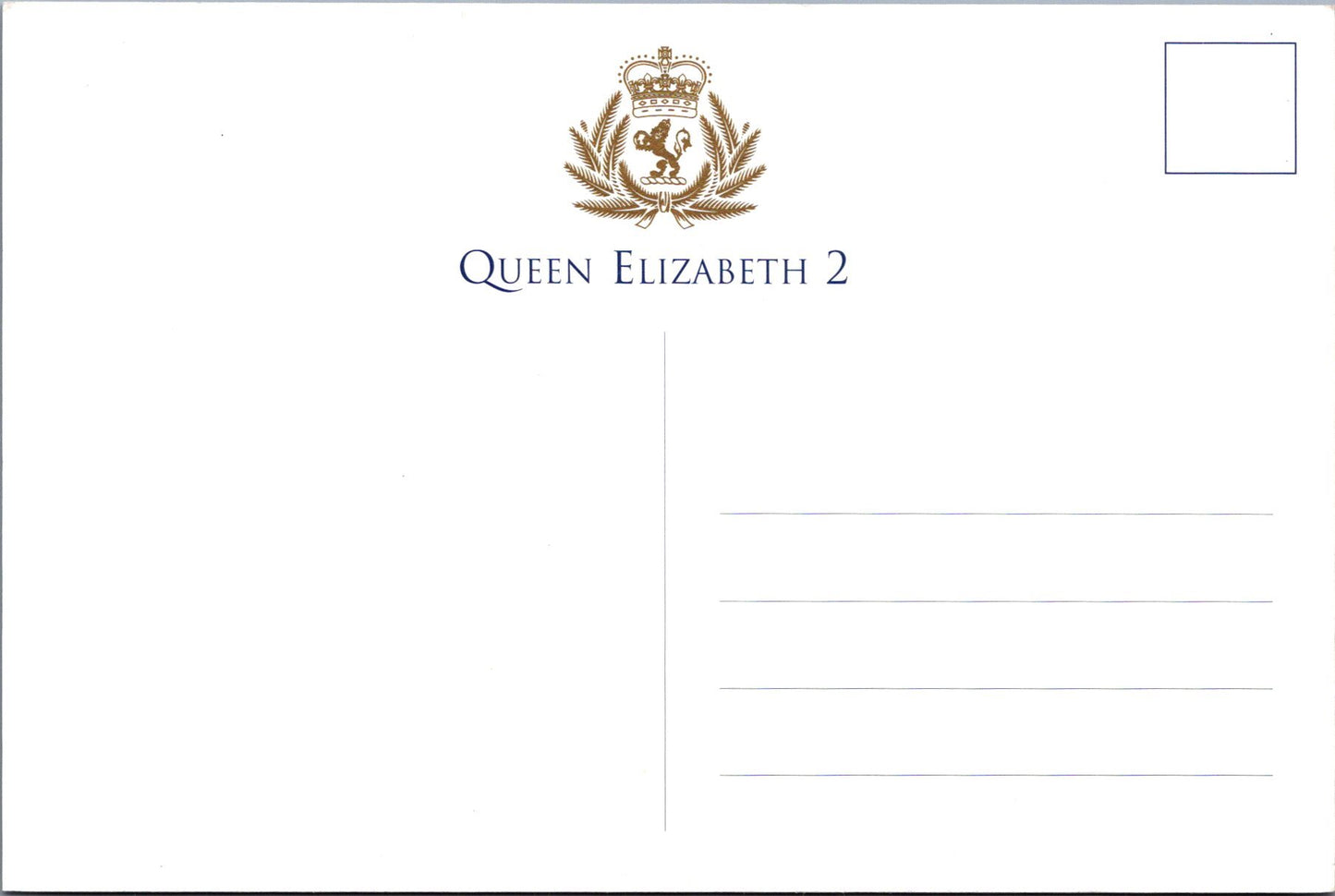 Shipping Postcard - Queen Elizabeth 2 Cruise Liner  SW16864