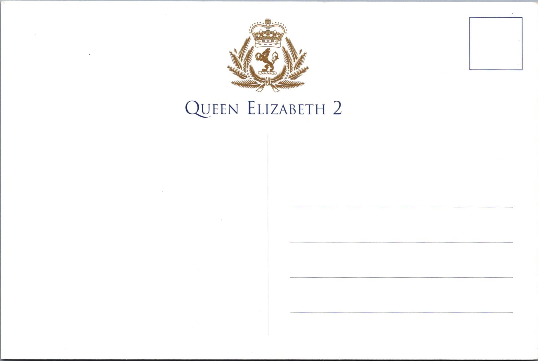 Shipping Postcard - Queen Elizabeth 2 Cruise Liner  SW16864