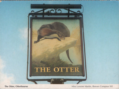 Hampshire Postcard - The Otter Pub Sign, Otterbourne   SW16865