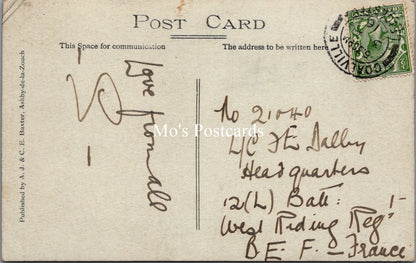 Leicestershire Postcard - Ashby Road, Hugglescote Village  BH2129
