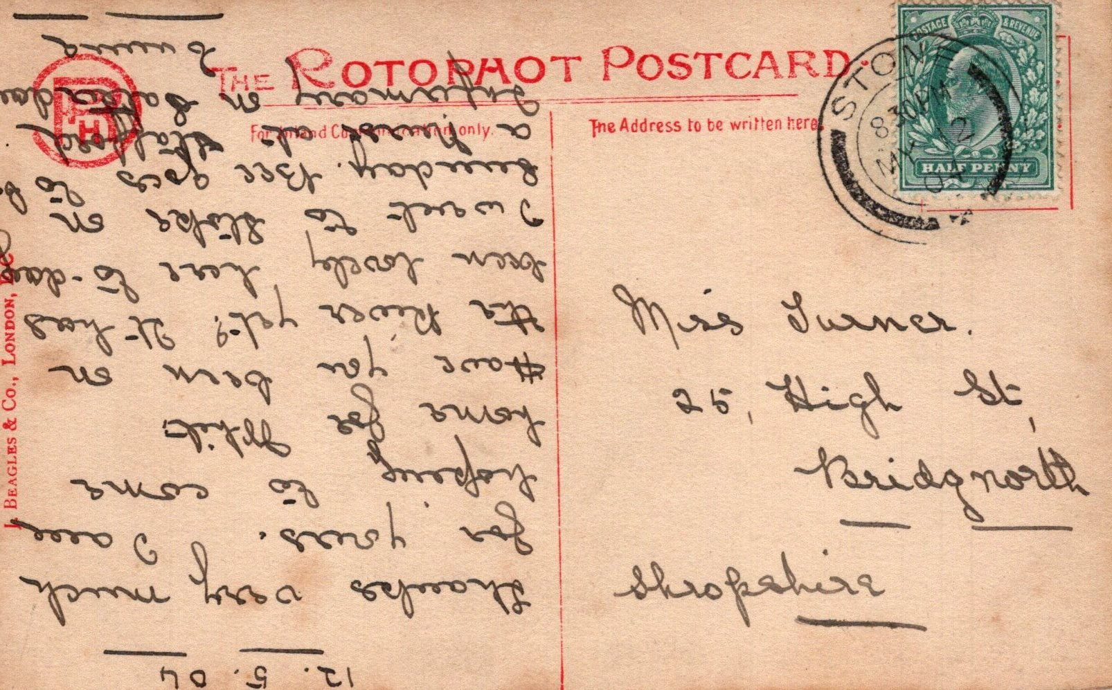 Theatrical Postcard - Miss Mabel Love, British Stage Actress   VT395 