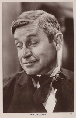 Film Star Postcard - Will Rogers, American Actor  VT405