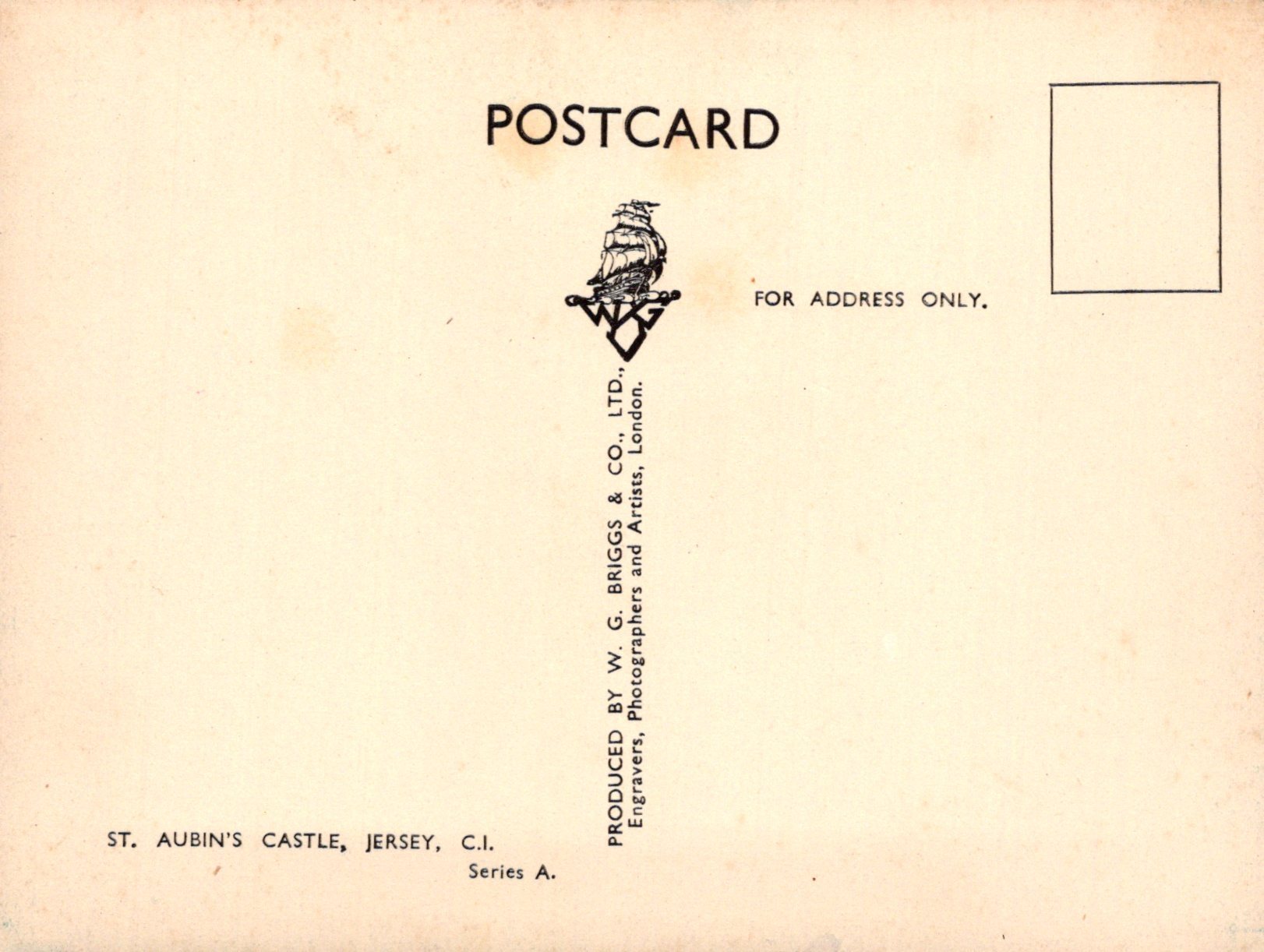 Jersey Postcard - St Aubin's Castle  SW19191