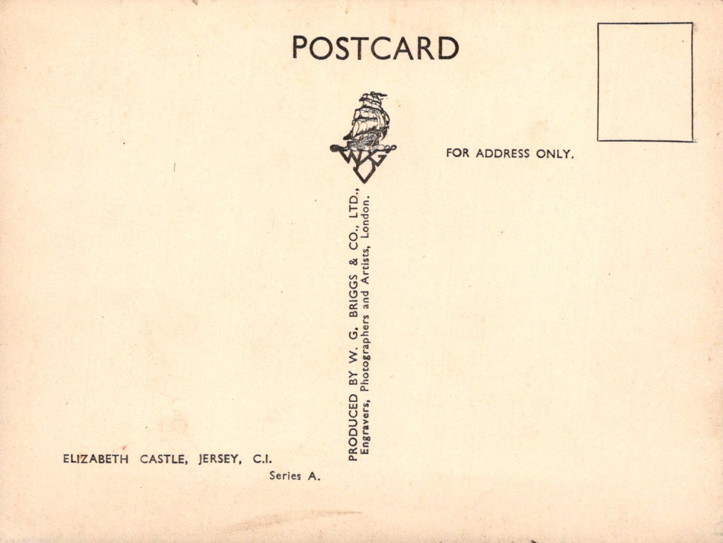 Jersey Postcard - Elizabeth Castle  SW19192