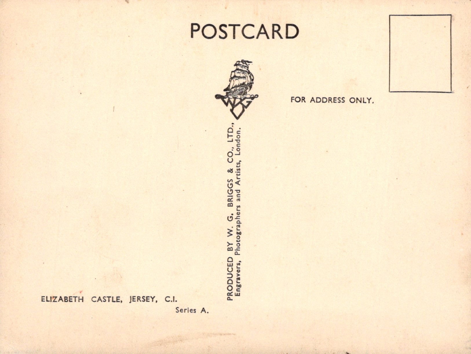 Jersey Postcard - Elizabeth Castle  SW19192