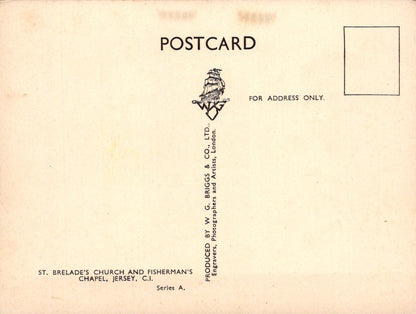 Jersey Postcard - St Brelade's Church and Fisherman's Chapel  SW19195