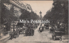 Load image into Gallery viewer, France Postcard - Paris, Perspective Du Boulevard Poissonniere  SX231
