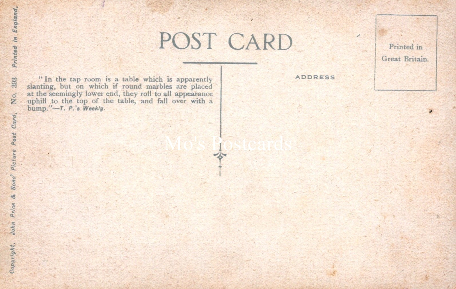 Staffordshire Postcard - The Magic Table, Crooked House, Himley  SW18541
