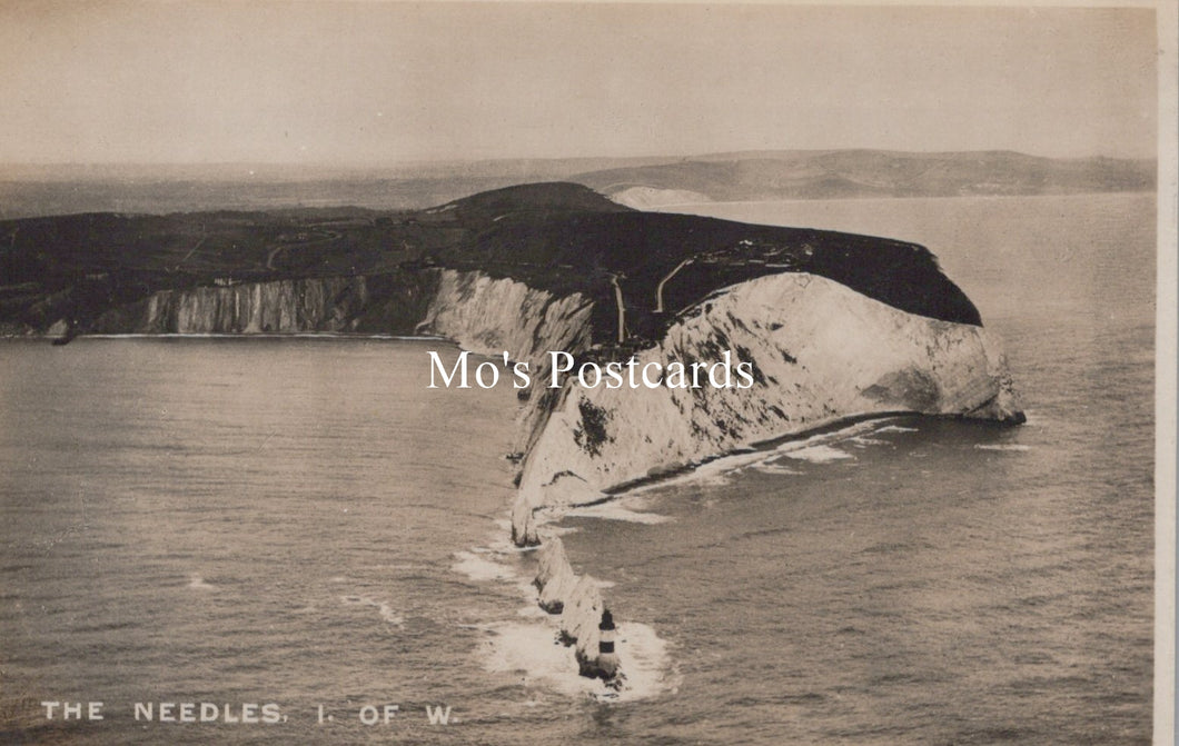 Isle of Wight Postcard -Aerial View of The Needles Headland  SW18543