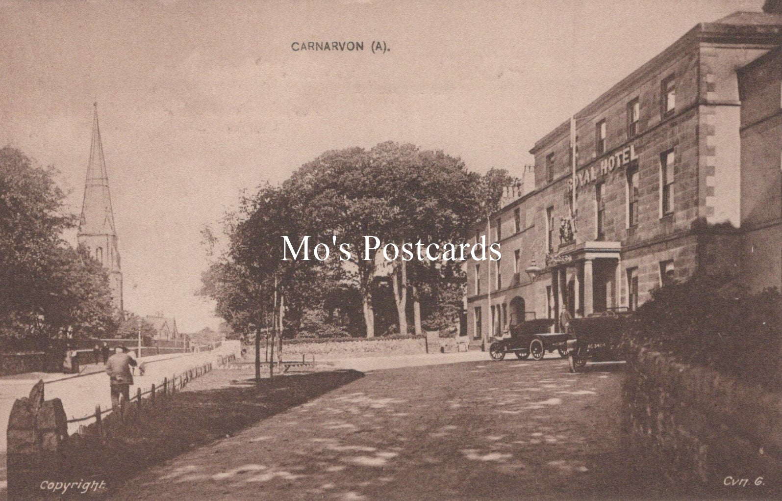 Wales Postcard - The Royal Hotel, Carnarvon  SW18545