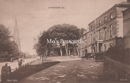 Wales Postcard - The Royal Hotel, Carnarvon  SW18545