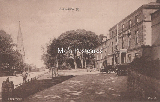 Wales Postcard - The Royal Hotel, Carnarvon  SW18545