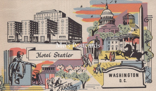 America Postcard - Hotel Statler, Washington D.C - SW18581