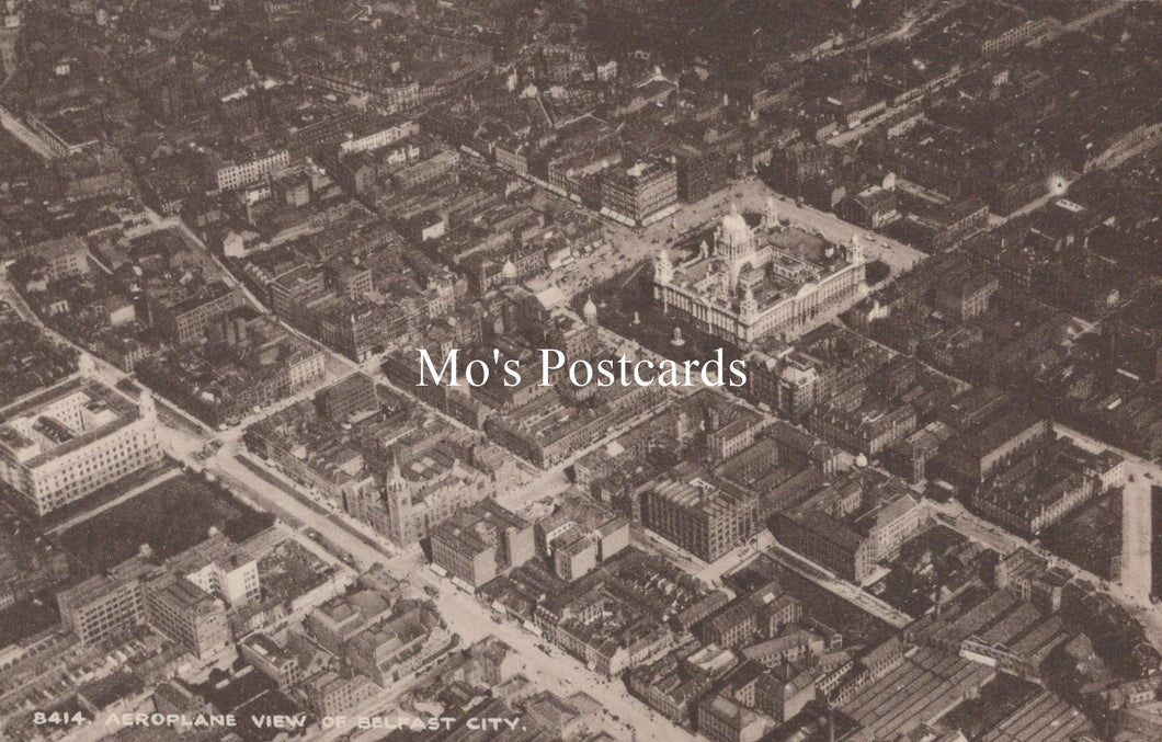 Northern Ireland Postcard - Aerial View of Belfast City   SW18588