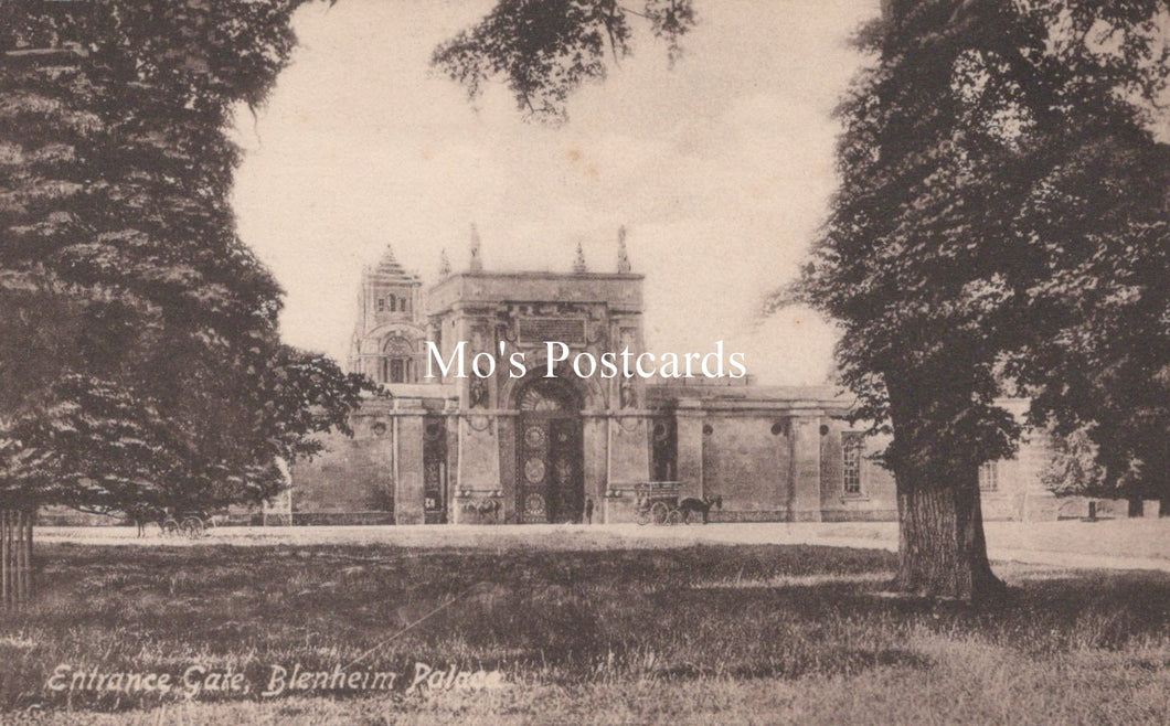 Oxfordshire Postcard - Entrance Gate, Blenheim Palace SW18628