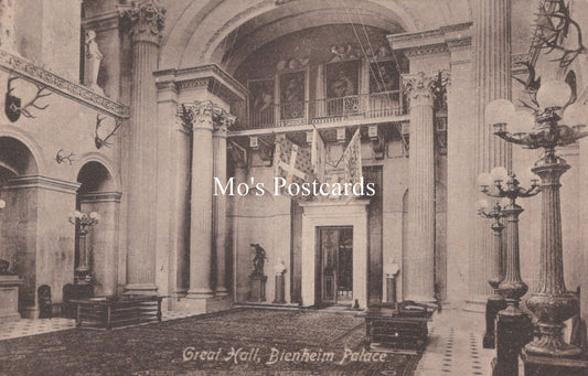 Oxfordshire Postcard - Great Hall, Blenheim Palace SW18629