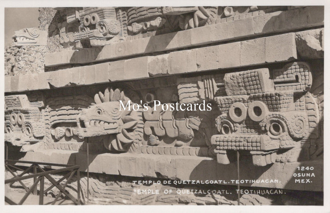 Mexico Postcard - Temple of Quetzalcoat, Teotihuacanm  SW19051