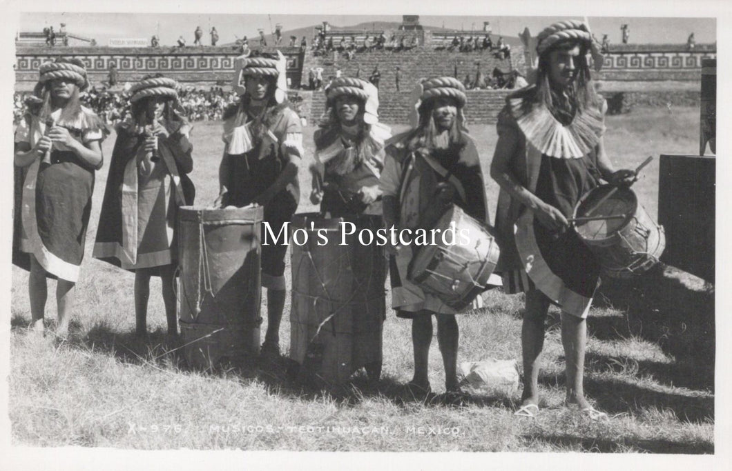 Mexico Postcard - Musicos, Teotihuacan  SW19053
