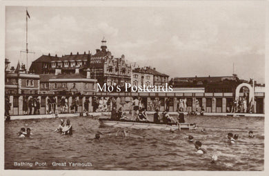 Norfolk Postcard - Bathing Pool, Great Yarmouth   SW19057