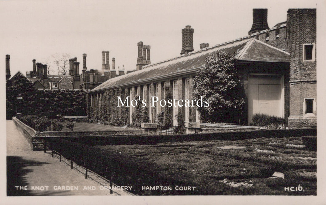 Middlesex Postcard - The Knot Garden and Orangery, Hampton Court  SW19065