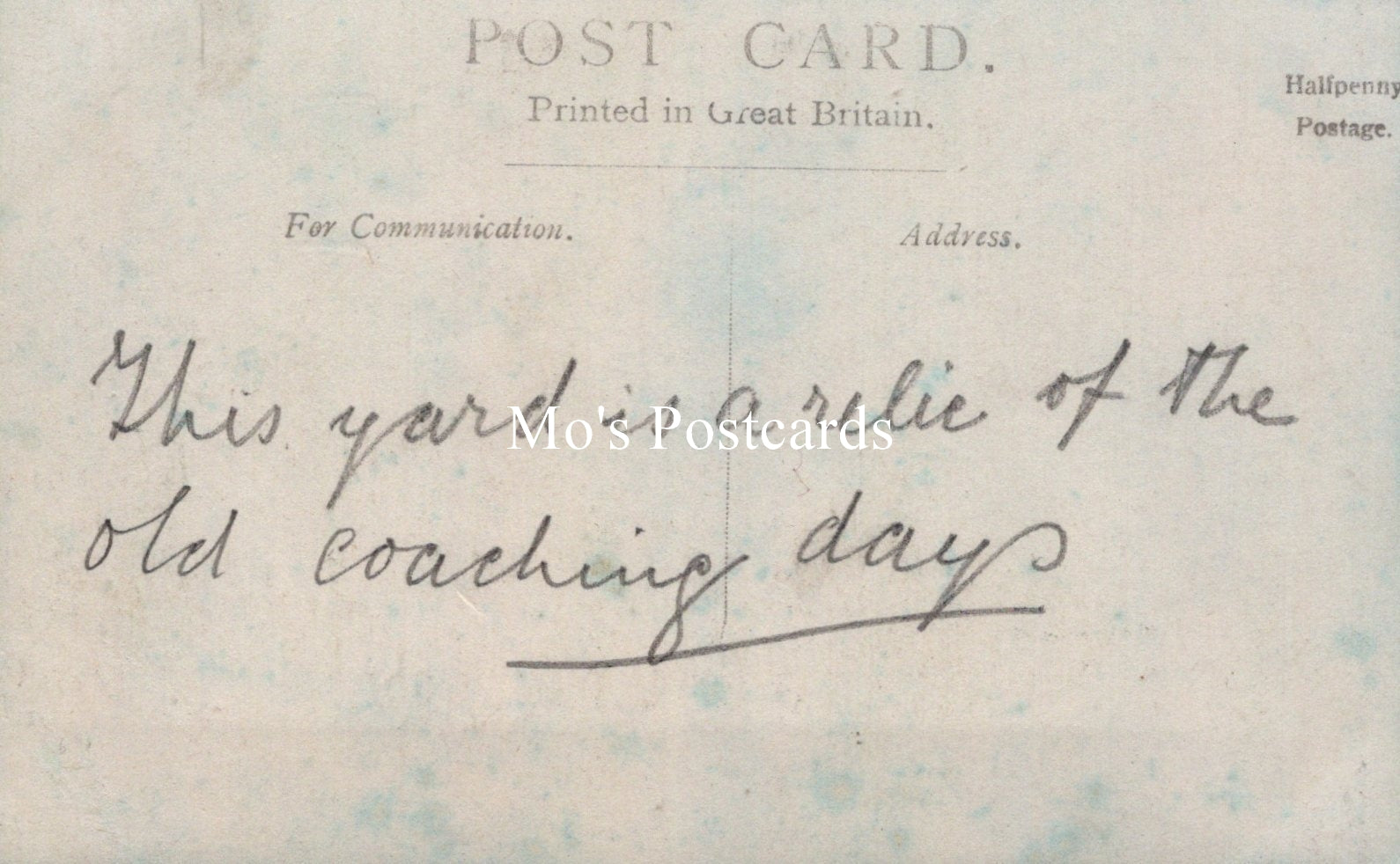 Huntingdonshire Postcard - George Hotel Yard, Huntingdon  SW19077