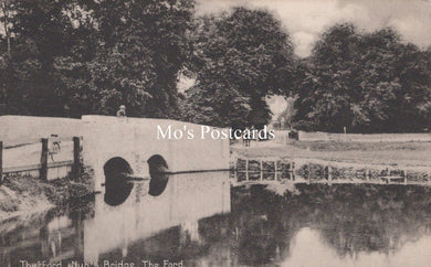 Norfolk Postcard - Thetford, Nun's Bridge, The Ford  SW19079