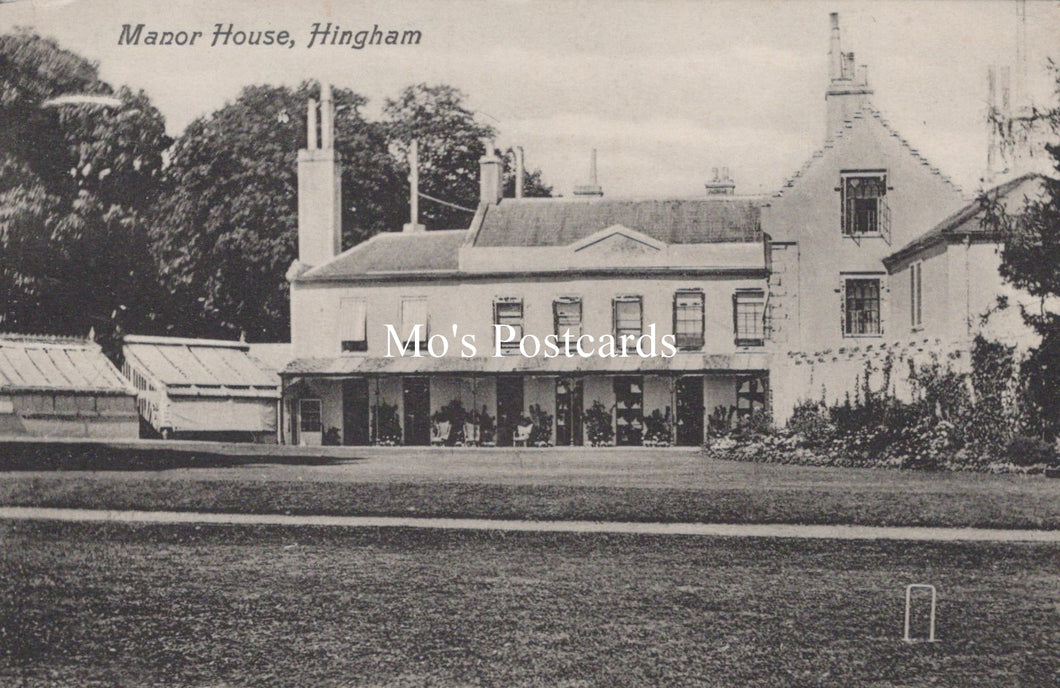 Norfolk Postcard - Manor House, Hingham  SW19080
