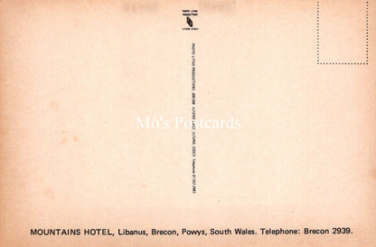 Wales Postcard - Mountains Hotel, Libanus, Brecon  SW19081
