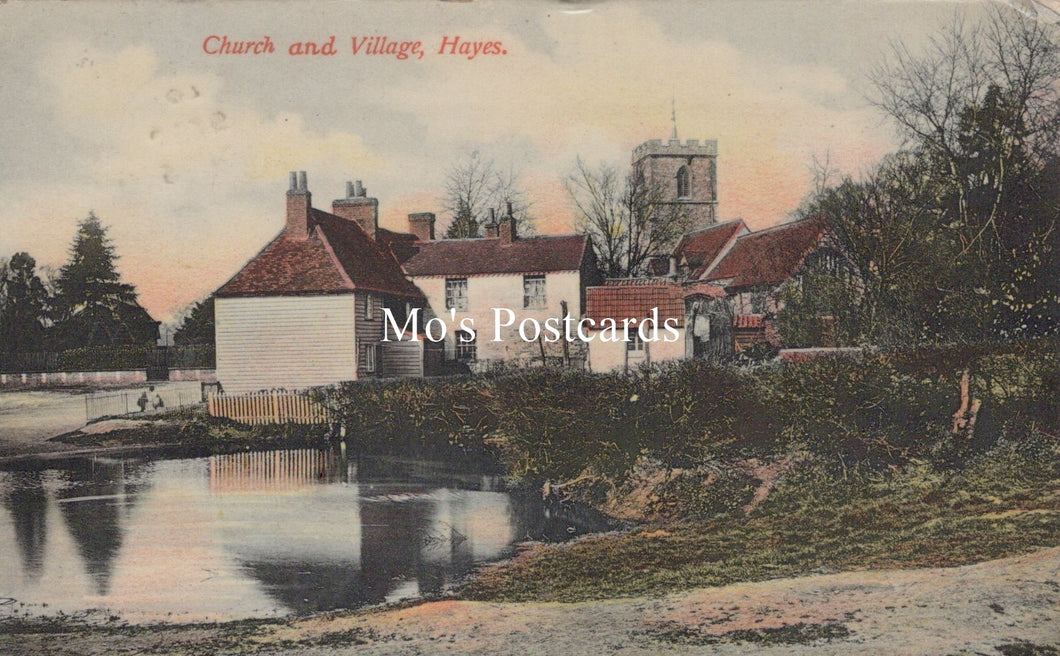 Middlesex Postcard - Church and Village, Hayes  SW19093